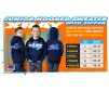 JUNIOR SWEATER HOODED WITH ZIPPER - BLUE (XXL)