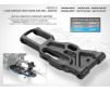 XB8 C-HUB COMPOSITE FRONT LOWER SUSPENSION ARM - GRAPHITE