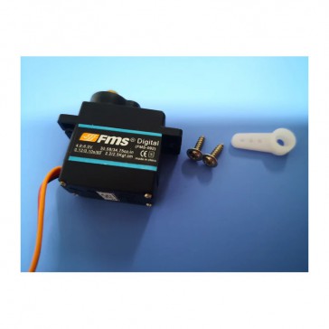 9g digital metal gear servo 54 degree with 270mm wire (FMS9GMGD54)