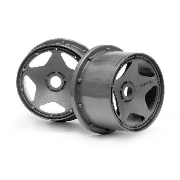 Super Star Wheel Gunmetal Rear (120X75Mm)