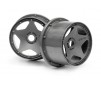 Super Star Wheel Gunmetal Rear (120X75Mm)