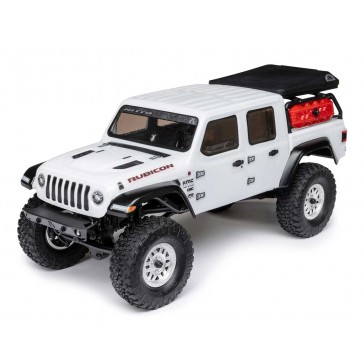 1/24 SCX24 Jeep JT Gladiator 4WD Rock Crawler Brushed RTR, White