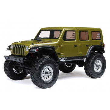 SCX24 2019 Jeep Wrangler JLU CRC, Green: 1/24 4WD RTR