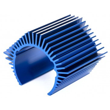 Heat sink, low profile, Velineon 1200XL (aluminum, blue-anodized)