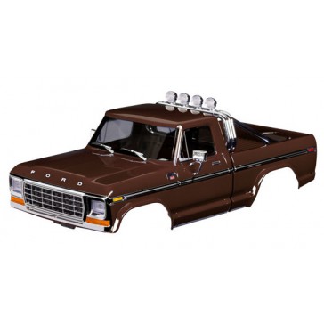 Body, Ford F-150 Truck (1979), complete, brown (includes grille, side