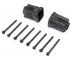 Rear Axle Mount Set, 0 deg: Mini LMT