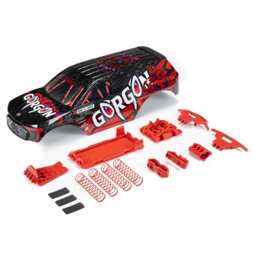 GORGON Painted Decaled Trimmed Body Set (Blk/Red)