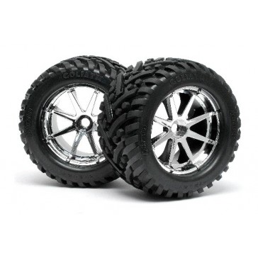 Mounted Goliath Tire 178X97Mm On Blast Wheel Crm