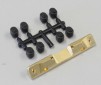 SUSPENSION HOLDER RB6-RB7-SC6-RT6 (RF-MID MOTOR) - BRASS