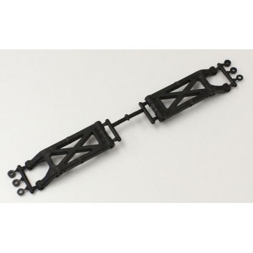 REAR SUSPENSION ARM SET RB6 - CARBON COMPOSITE