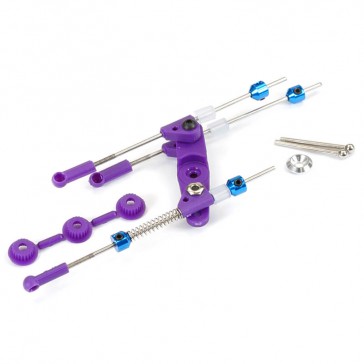 PRE-ASSEMBLED THROTTLE/BRAKE LINKAGE SET PURPLE