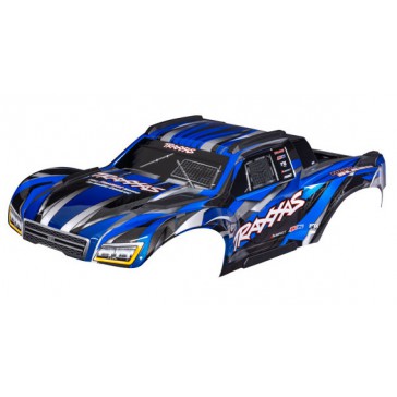 Body, Maxx Slash, blue (painted)/ decal sheet (assembled with body su