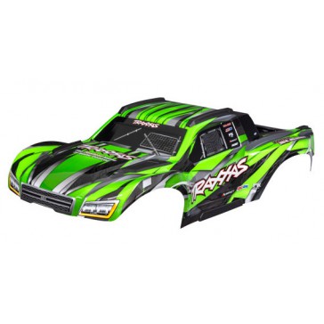 Body, Maxx Slash, green (painted)/ decal sheet (assembled with body s