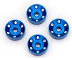 Wheel washers, machined aluminum, blue (4)