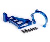 Motor mounts (front & rear) (blue-anodized 6061-T6 aluminum)/ 3x10mm