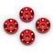 Wheel washers, machined aluminum, red (4)