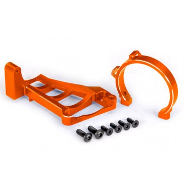 Motor mounts (front & rear) (orange-anodized 6061-T6 aluminum)/ 3x10m