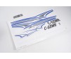 1500mm Cessna - Decal sheet (Blue)