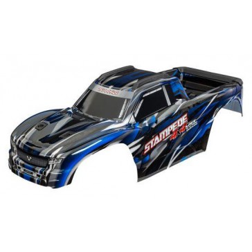 Body, Stampede 4X4 VXL, blue (painted, decals applied) (assembled wit