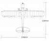 1/8 Plane 1700mm PA-18 Super Cub PNP (Float & reflex) DAMAGED BOX