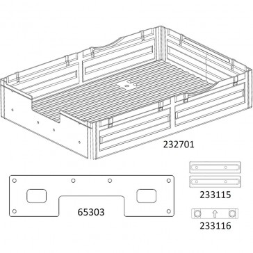 NT4 Transparent Bed kit (not assembled)