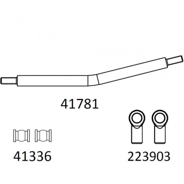 EMOX3 :  rear stabilizer bar (bent)