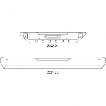 EMOX - Front and rear bumper