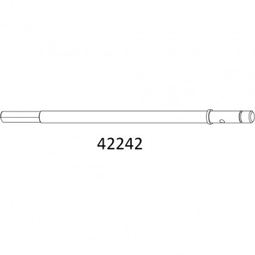 EMOX -  rear axle half axle (LONG)