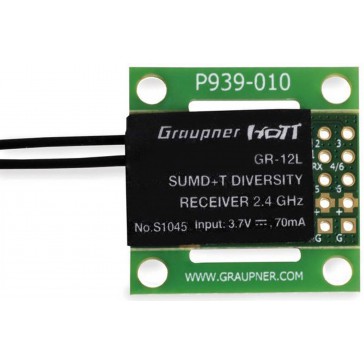 GR-12L SUMD 2 antennas PCB 2.4 GHz receiver