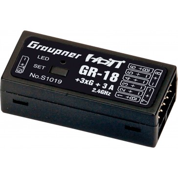 GR-18 + 3XG + 3A HoTT - 2.4 GHz receiver