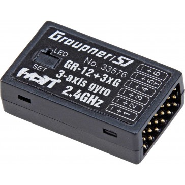 GR-12 +3xG HoTT- 2.4 GHz receiver