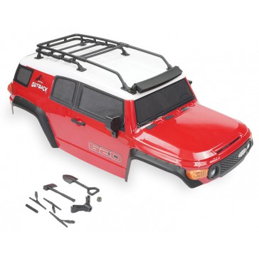 OUTBACK GEO 4x4 ASSEMBLED BODY W/ACCESSORIES - RED