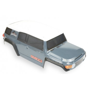 OUTBACK GEO 4x4 PC GREY BODYSHELL & DECAL (NO ACC.)