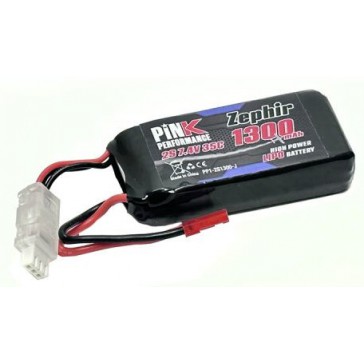 Pink Performance Zephir LiPo 2S 7.4V-1300-35C (JST) 72x34x15mm 71g