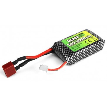 Battery Pack (LiPo 7.4V, 1000mAh), w/T-Plug