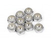 Aluminum Lock Nut M5 (Silver/10Pcs)