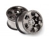 Warlock Wheel Black Chrome (83X56Mm/2Pcs)