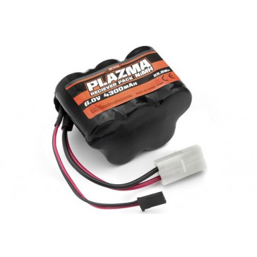 Plazma 6.0V 4300mAh NiMH Baja Receiver Battery