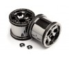 Warlock Wheel Black Chrome (2.2In/2Pcs)