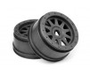 Tr-10 Glue-Lock Wheel Gunmetal (120X60Mm/2Pcs)