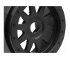 Tr-10 Glue-Lock Wheel Black (120X60Mm/2Pcs)