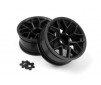 RTR WHEEL 26MM BLACK (6MM OFFSET/2PCS)