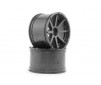 Blast Wheel Black (115X70Mm 7Inch/2Pcs)