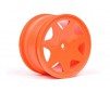 Ultra 7 Wheels Orange 35Mm (2Pcs)