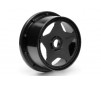 Super Star Wheel Black front (120X60Mm/2Pcs)