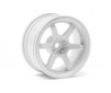 Hre C106 Wheel 26Mm White (6Mm Offset/2Pcs)