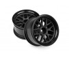 BBS Spoke Wheel 48X31mm Black (9mm Offset/2pcs)