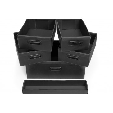 DRAWER SET FOR 160566/107244 (6 PCS BLACK)