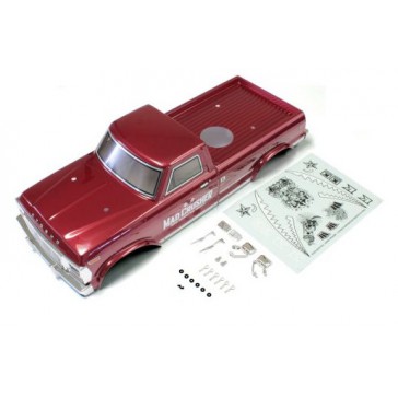 Prepainted Body Shell Set Mad Crusher 1:8 Monster Truck - Red