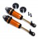 Shocks, GTR xx-long orange-anodized, PTFE-coated bodies with TiN shaf